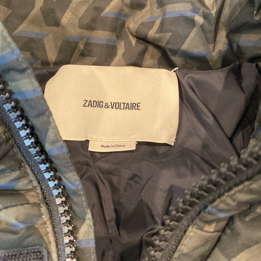NWOT - Zadig & Voltaire - Hooded Puffer Jacket - Green - M - Picture 6 of 9